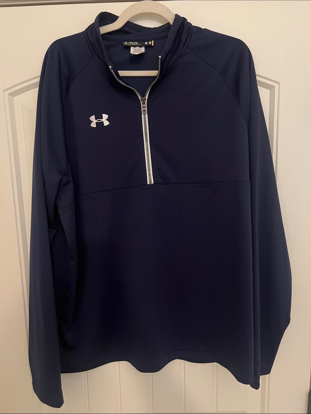Under Armour Men's Loose Fit 1/4-Zip Pullover  in Midnight Navy Sz XL